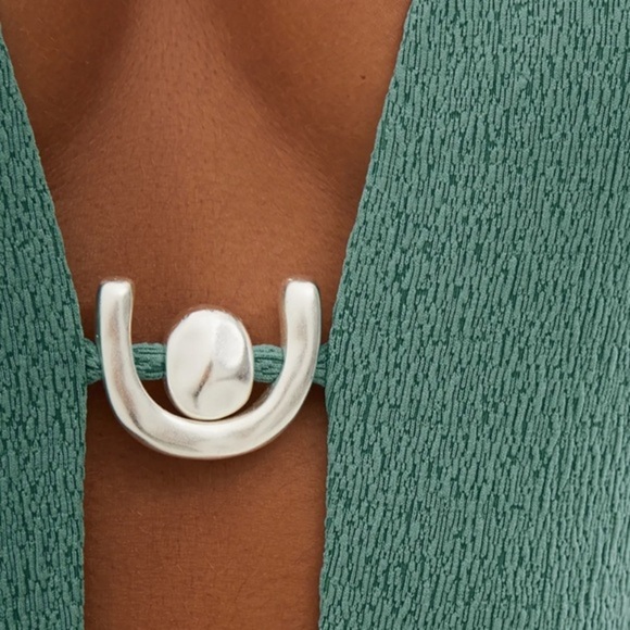 VIX Firenze Kori Green One-Piece Seaglass Swimsuit sz S 248$ - Picture 4 of 6